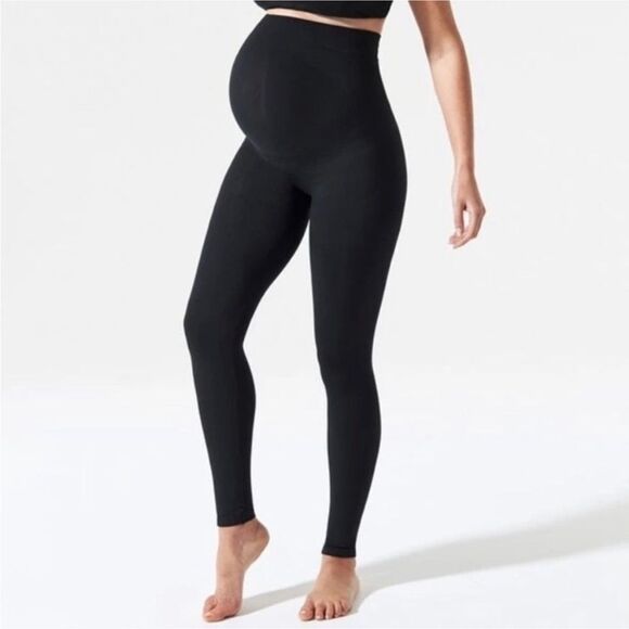 Blanqi Leggings Women’s Small Black Pregnancy Belly Support Maternity - Picture 1 of 7